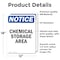 Signmission Chemical Storage Area OSHA Notice Sign, Vinyl Decal, 12in W x 18in L, 2PK OS-2PACK-NS-D-1218-V-10570 - alternate 2